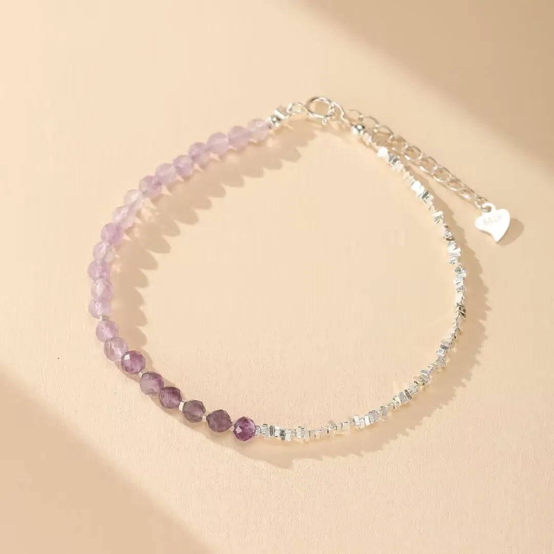 Bracelet Améthyste "Douceur Lilas" Argent