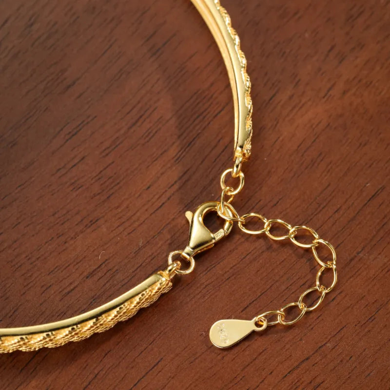 Bracciale Amatista "Gemme di Charme" Argento Placcato Oro