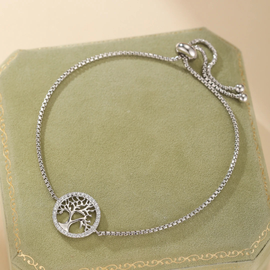 Bracelet Arbre de Vie "Cercle Vital" Argent