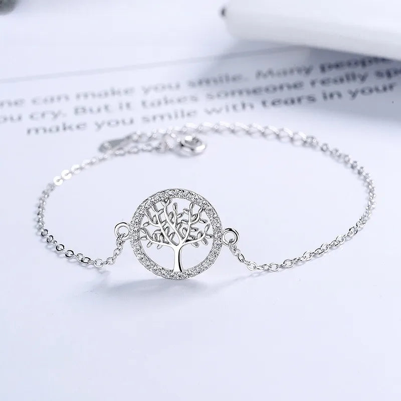 Bracelet Arbre de Vie "Lumière Vitale" Argent
