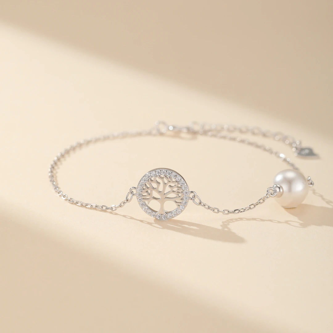 Bracelet Arbre de Vie "Perle de Vie" Argent