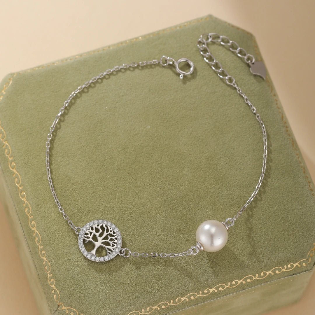 Bracelet Arbre de Vie "Perle de Vie" Argent