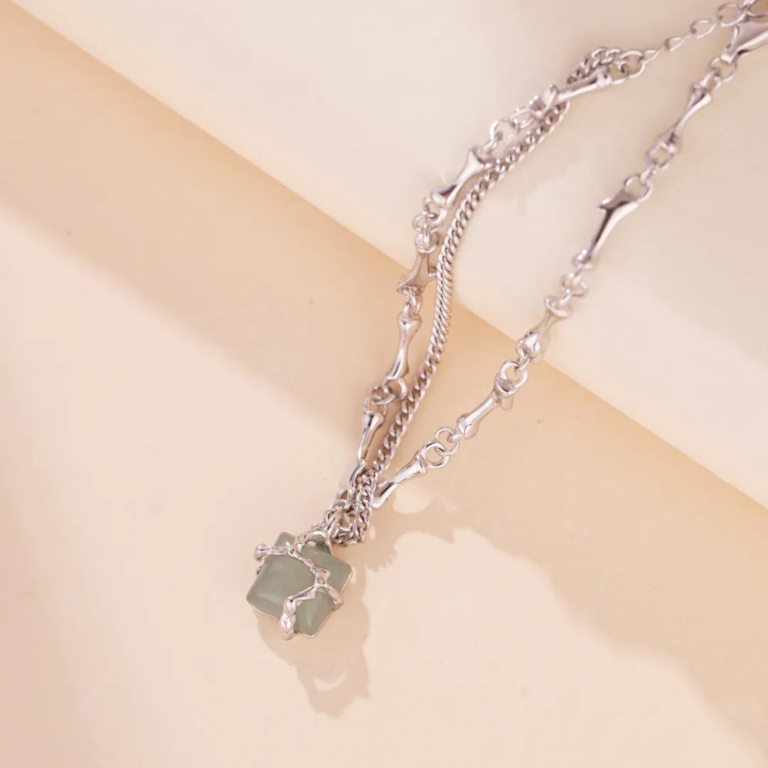 Bracelet Aventurine "Nature Enlacée" Argent