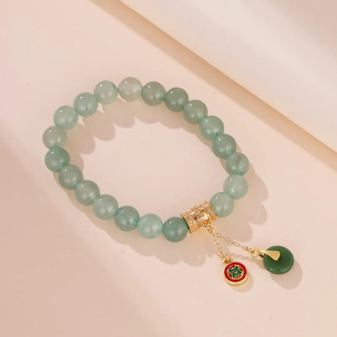 Bracelet Aventurine "Paix Éternelle" Doré Or