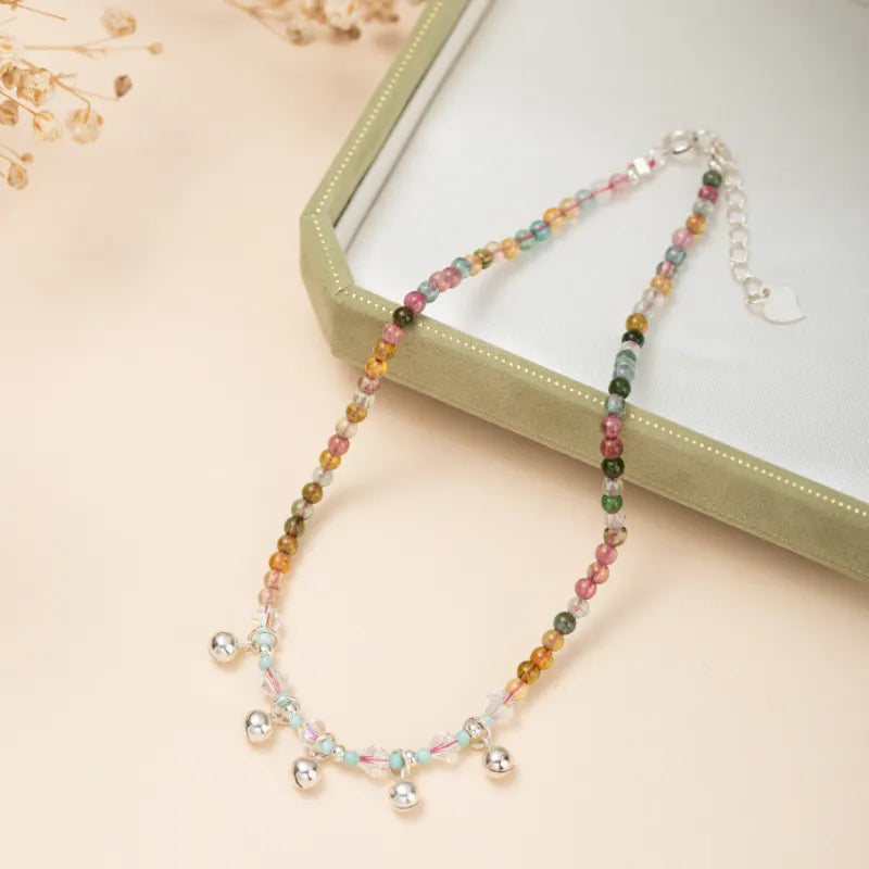 Bracciale alla Caviglia Tormalina "Note di Armonia" Argento