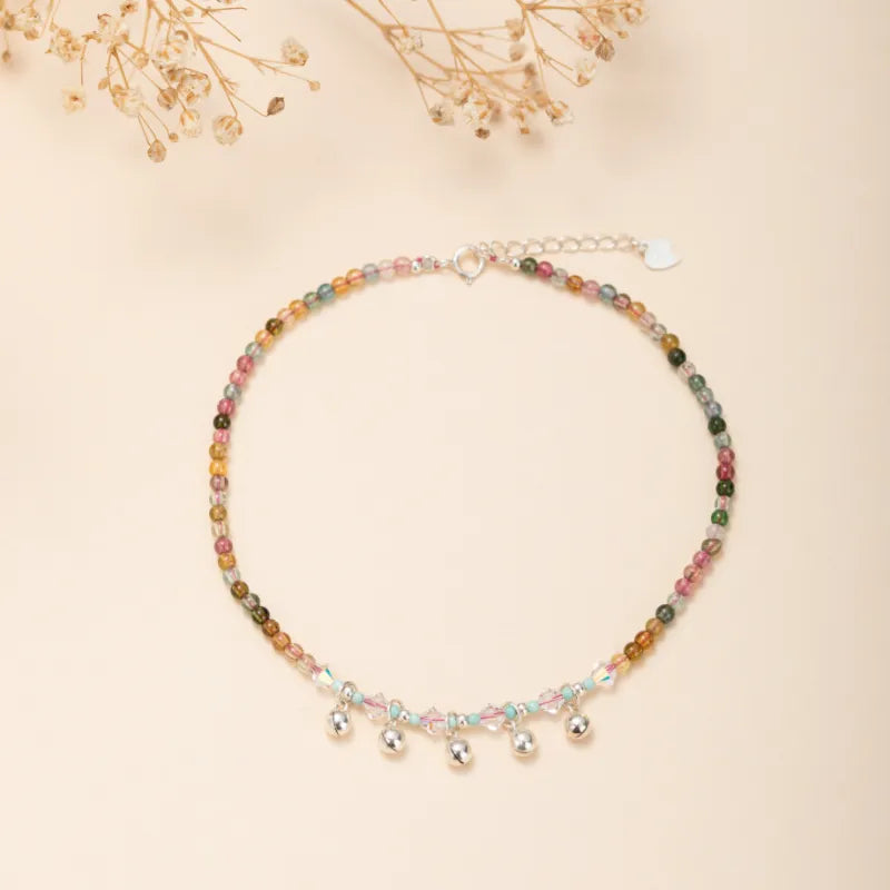 Bracciale alla Caviglia Tormalina "Note di Armonia" Argento