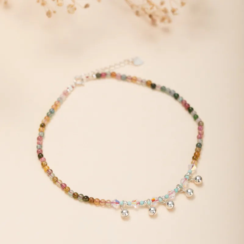 Bracciale alla Caviglia Tormalina "Note di Armonia" Argento