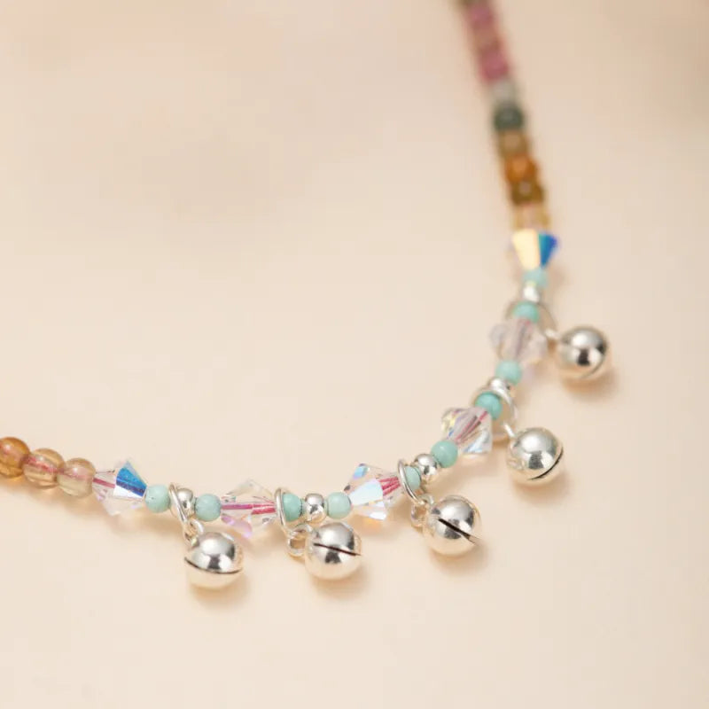 Bracciale alla Caviglia Tormalina "Note di Armonia" Argento