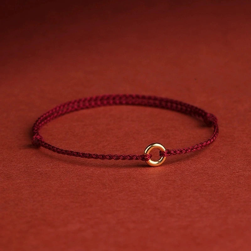 Bracelet Fil Rouge "Anneau Harmonieux "