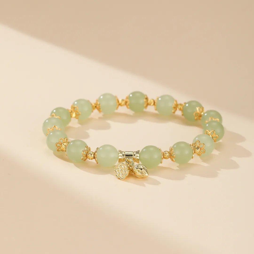 Bracelet Jade Lotus "Pureté"