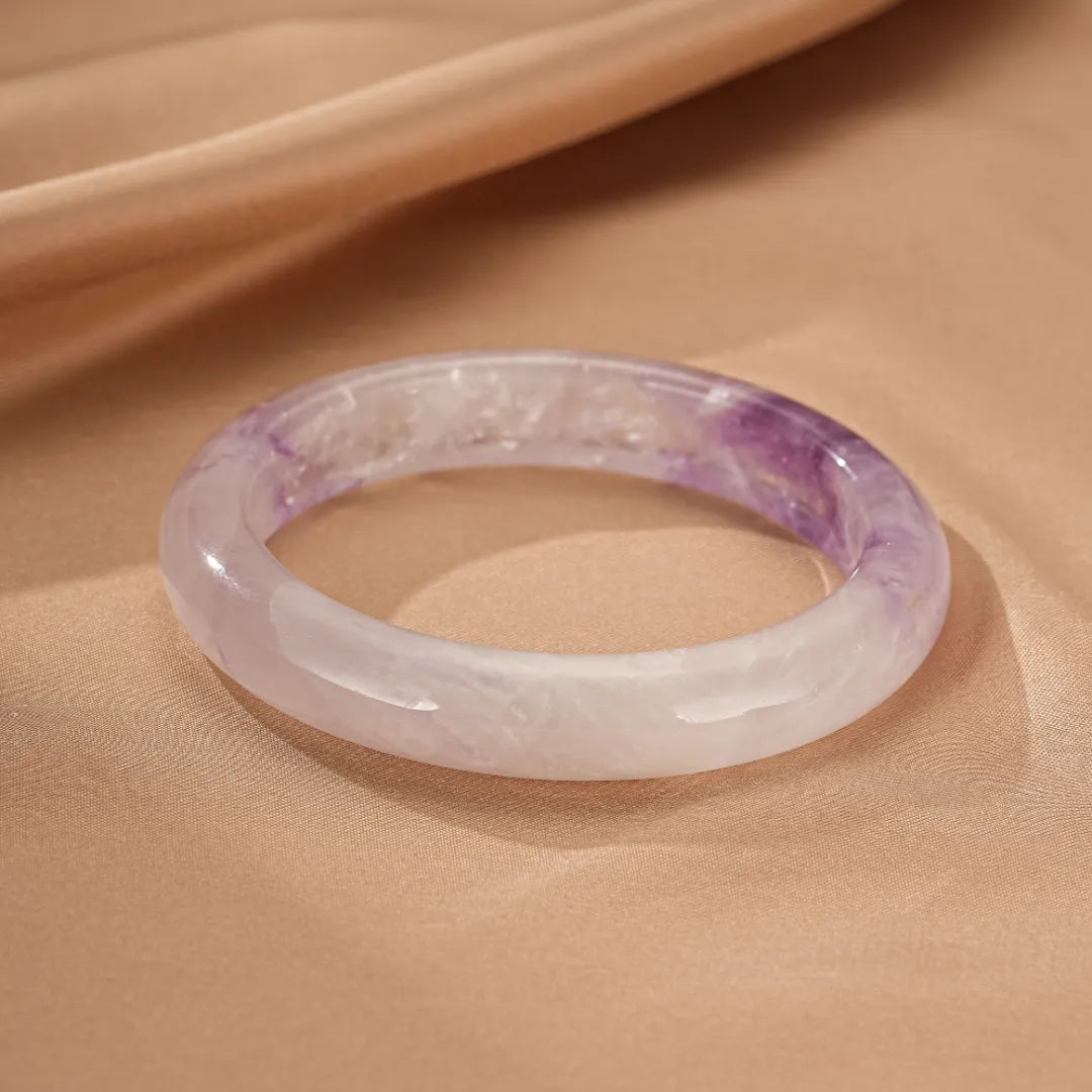 Pulsera rígida de amatista "Dulzura Espiritual"