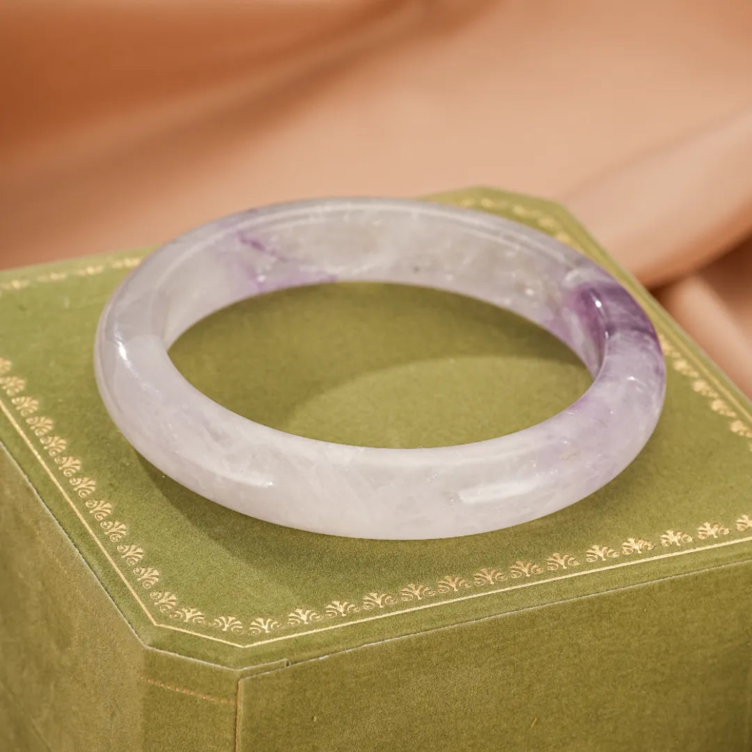 Pulsera rígida de amatista "Dulzura Espiritual"