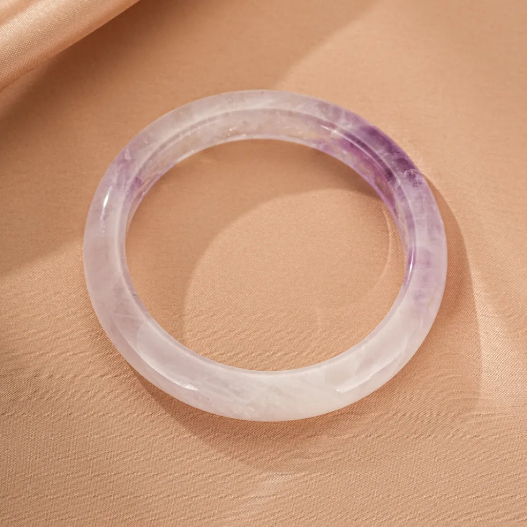 Pulsera rígida de amatista "Dulzura Espiritual"