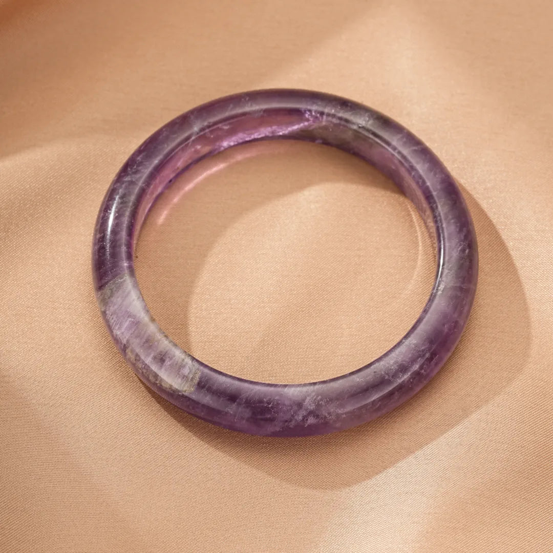Pulsera rígida de amatista "Elegancia Espiritual"