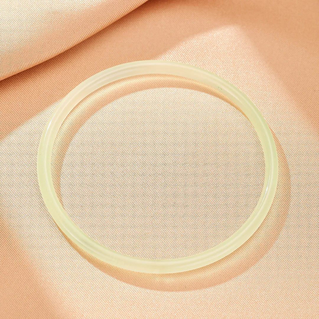 Bracciale Rigido Calcedonio "Freschezza Acquatica"