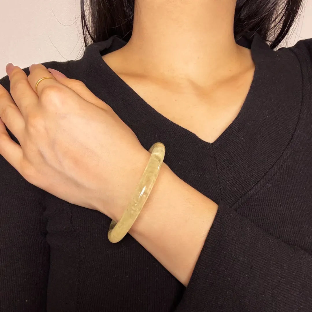 Bracciale Rigido Citrino "Riflessi di Fiducia"