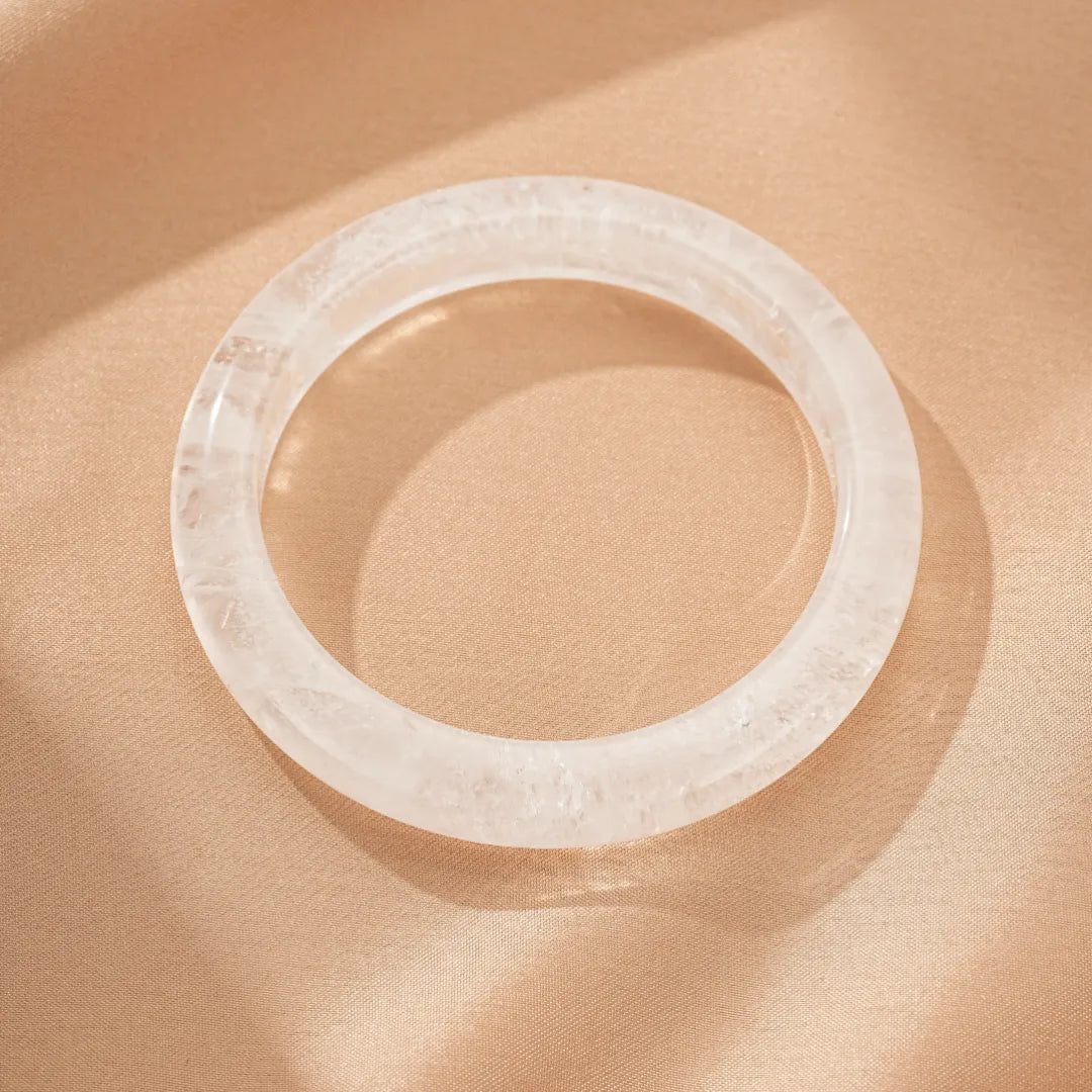 Rock Crystal Bangle "Radiant Purity"