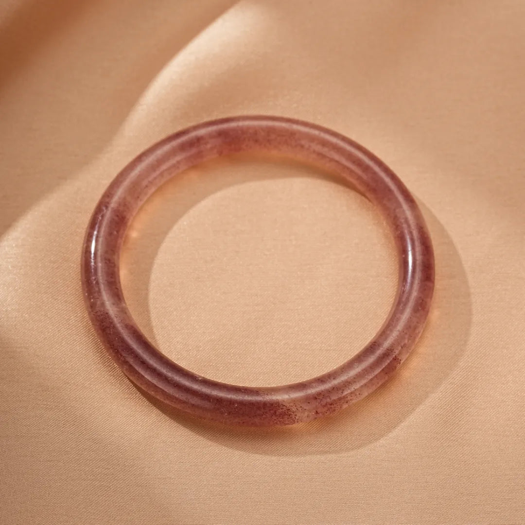 Bracciale Rigido Quarzo Fragola "Amore Gioioso"