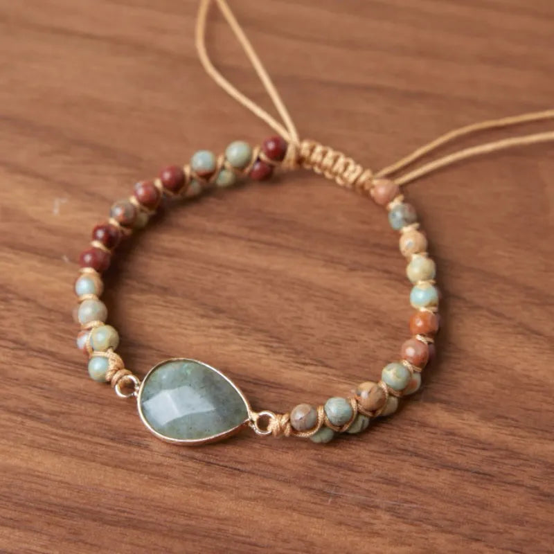 Pulsera Labradorita y Jaspe "Claridad Suave"