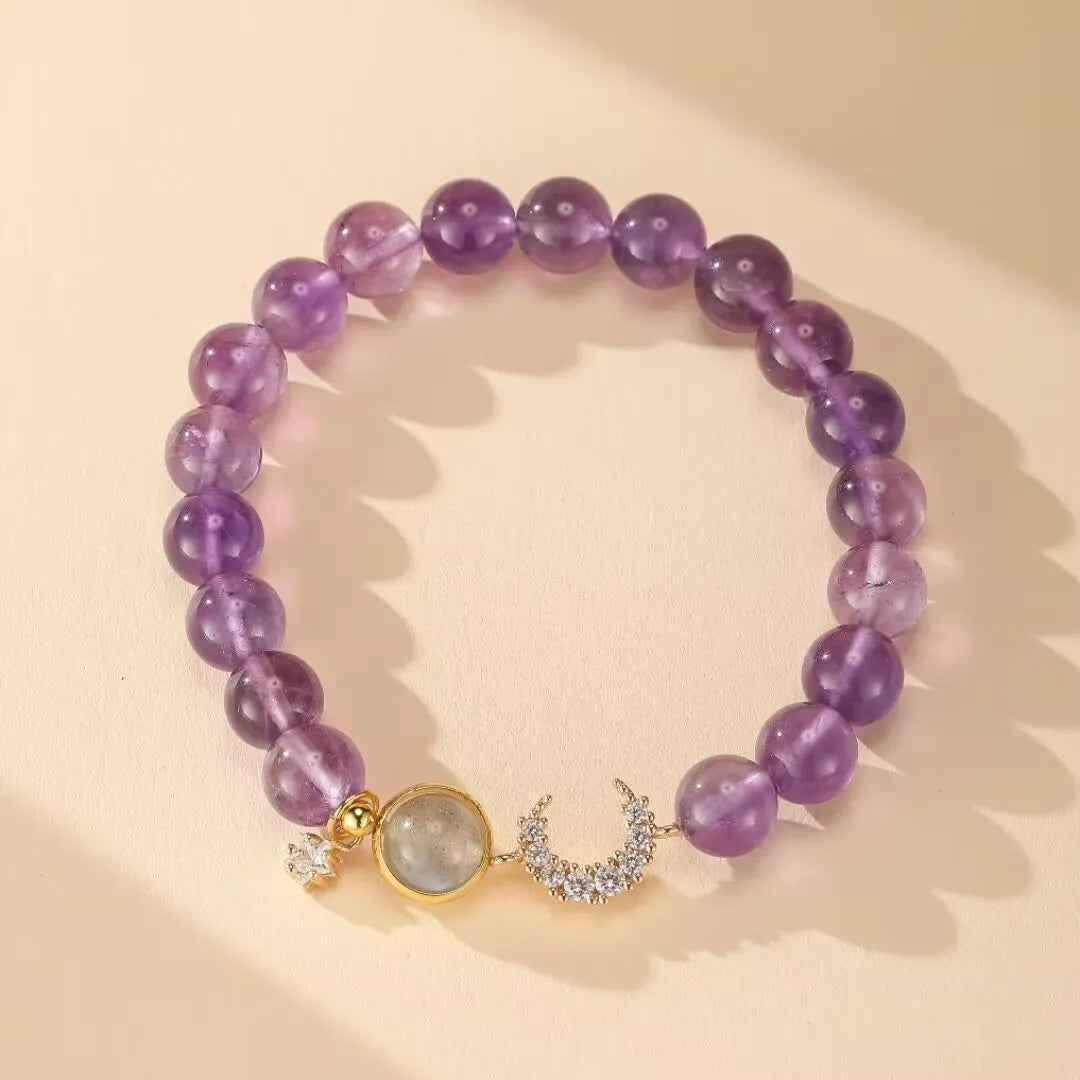 Bracelet Améthyste et Labradorite "Nuit Magique"
