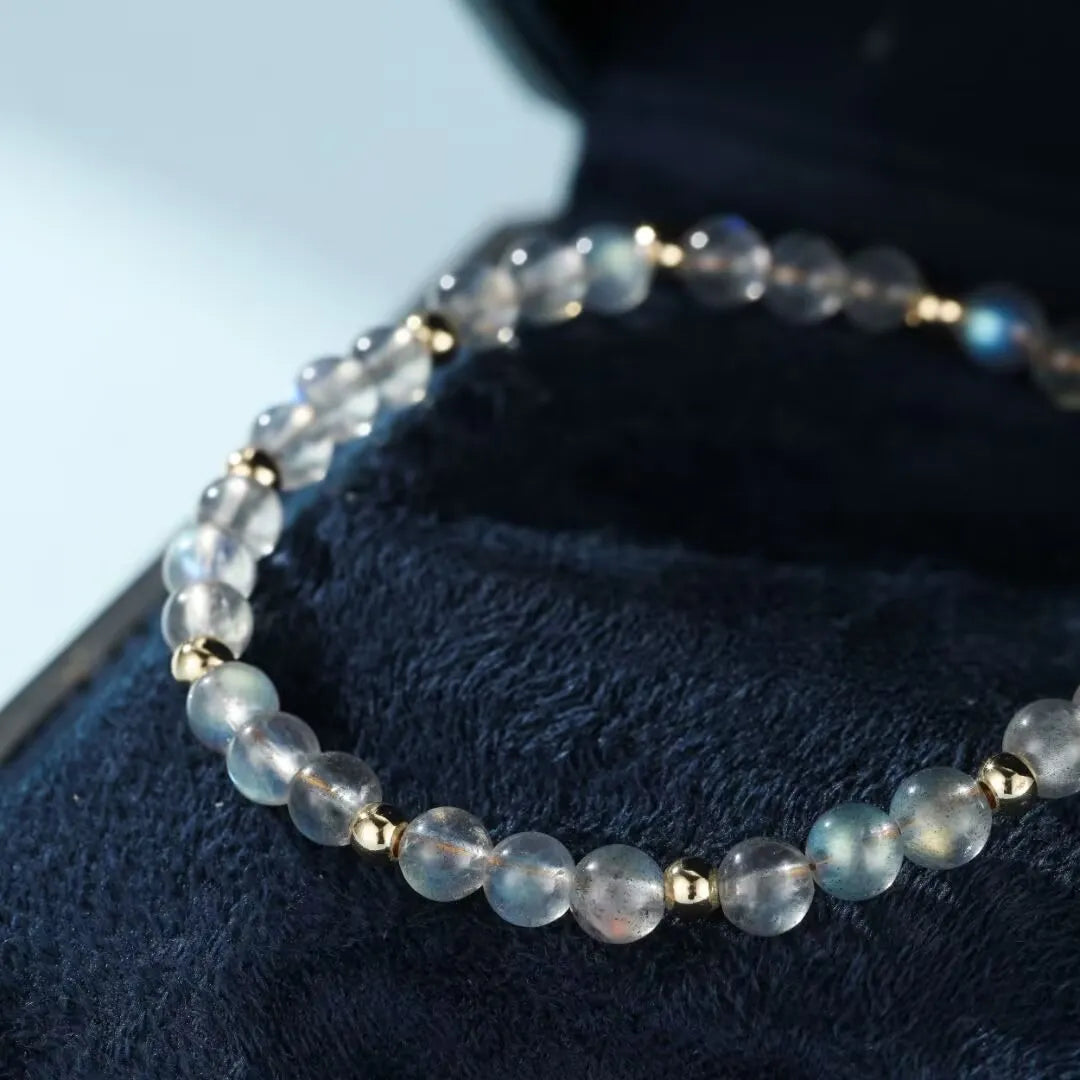 Bracelet Labradorite "Nuances d'Aurore"