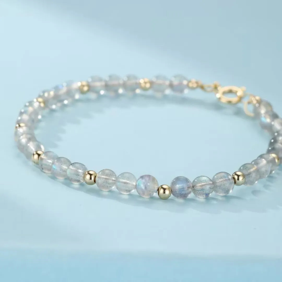 Bracelet Labradorite "Nuances d'Aurore"