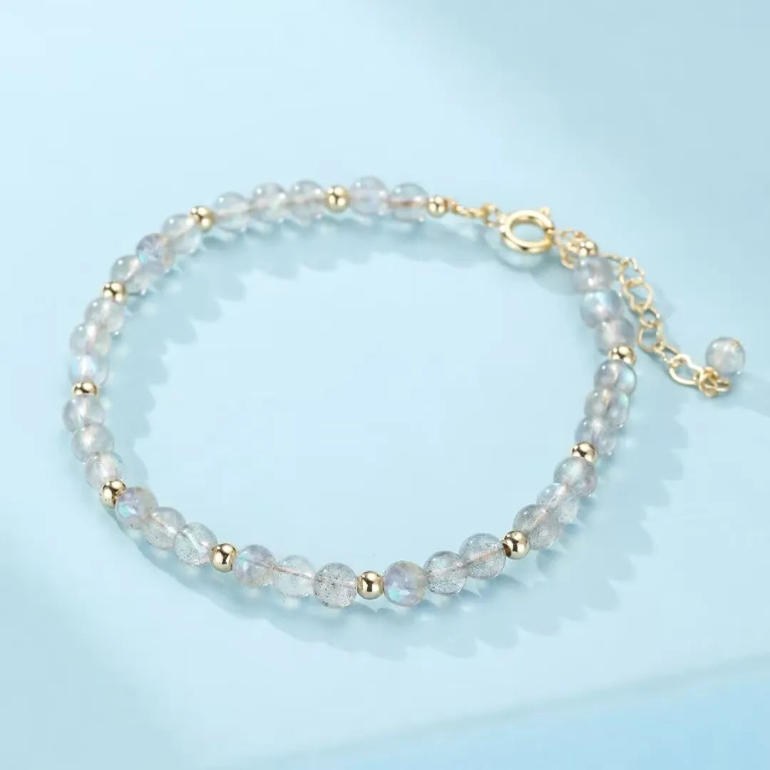 Bracelet Labradorite "Nuances d'Aurore"