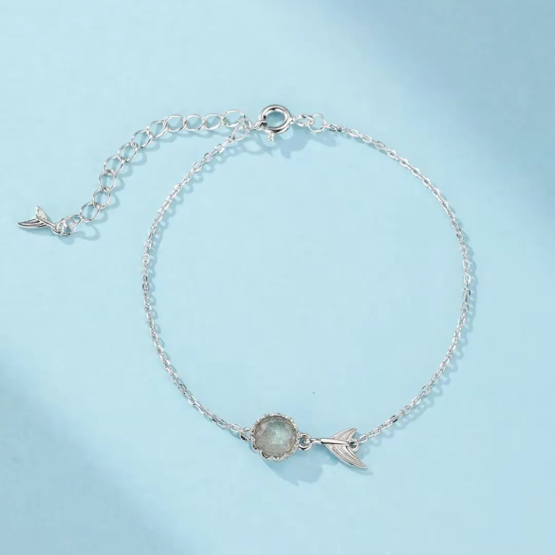 Bracelet Labradorite "Sirène Magique" Argent