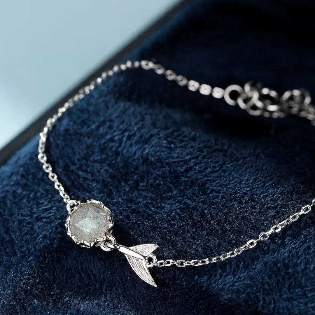 Bracelet Labradorite "Sirène Magique" Argent