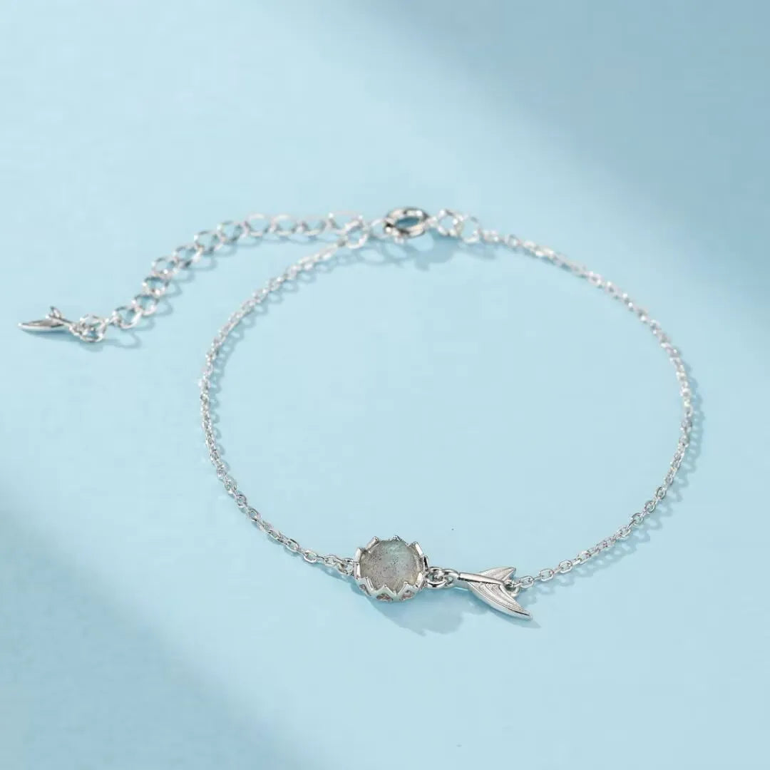 Bracelet Labradorite "Sirène Magique" Argent