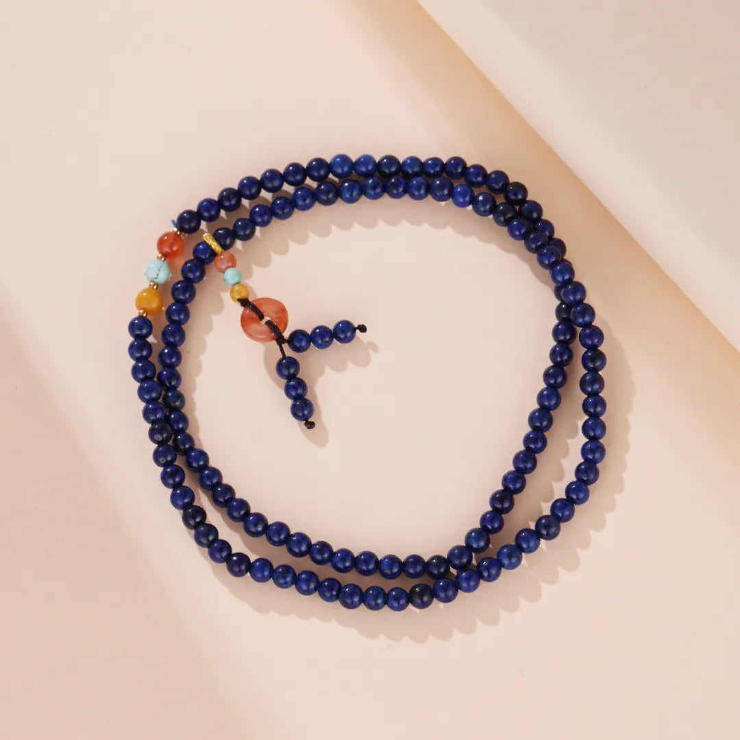 Bracelet Mâlâ Lapis Lazuli "Voyage Intuitif"