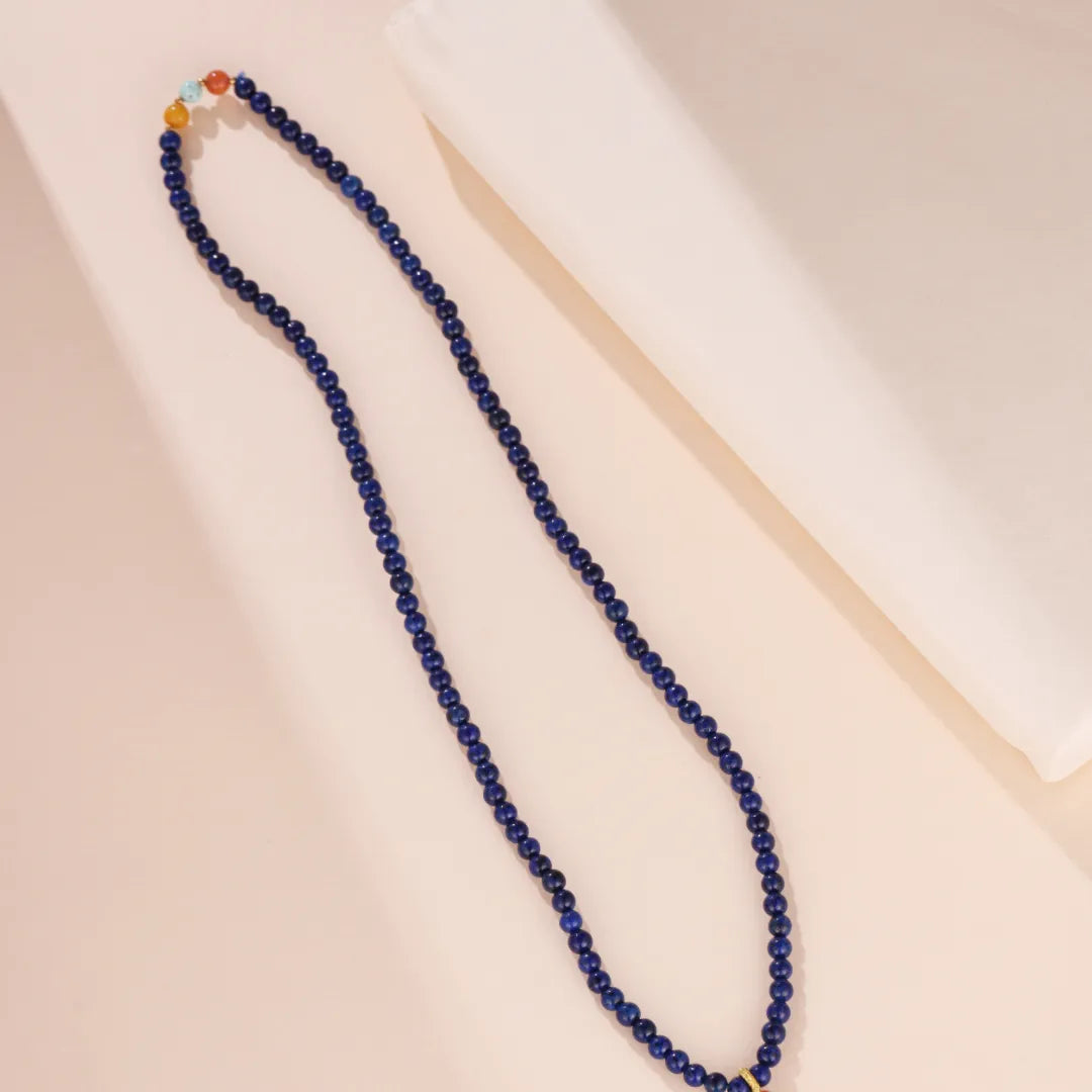 Bracelet Mâlâ Lapis Lazuli "Voyage Intuitif"
