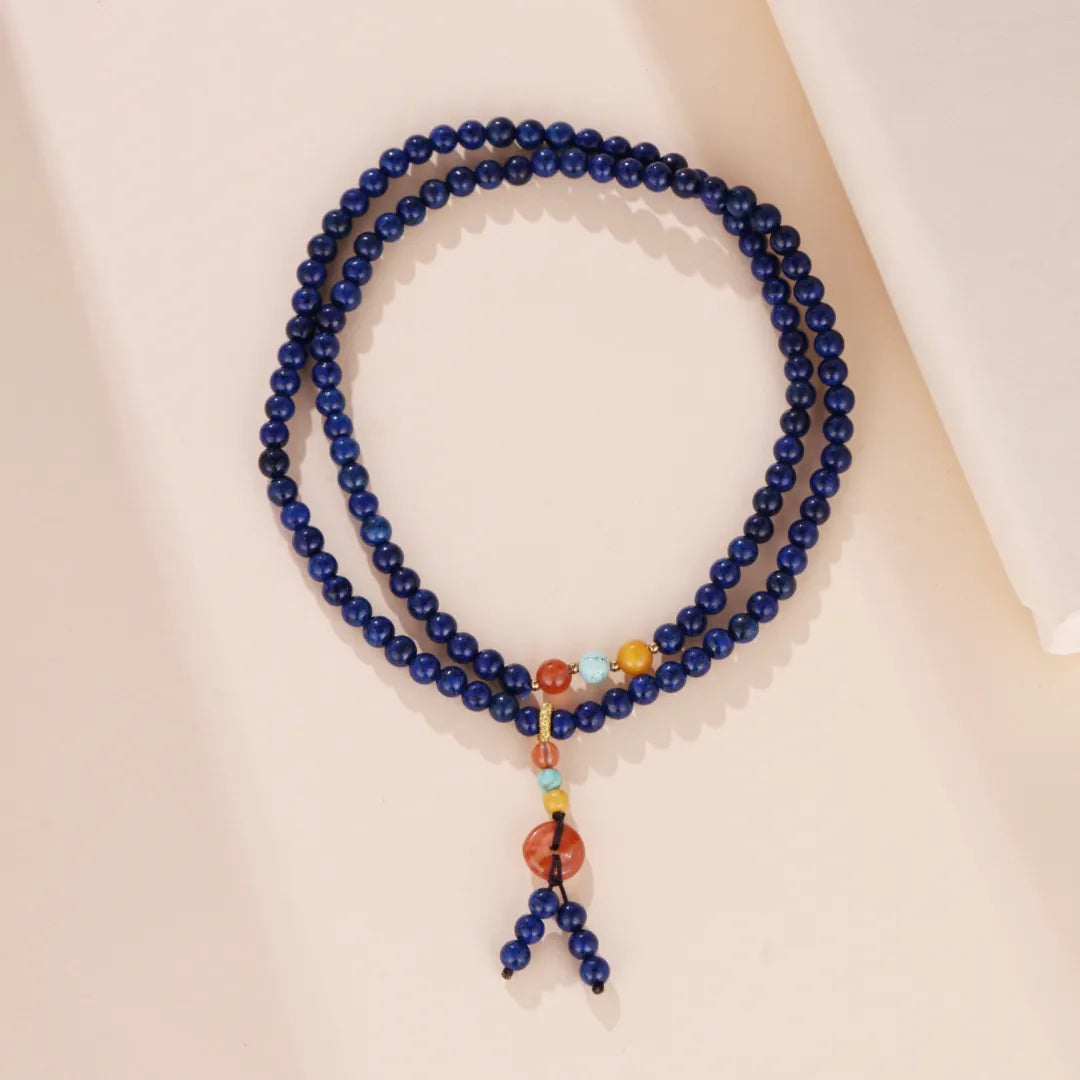 Bracelet Mâlâ Lapis Lazuli "Voyage Intuitif"