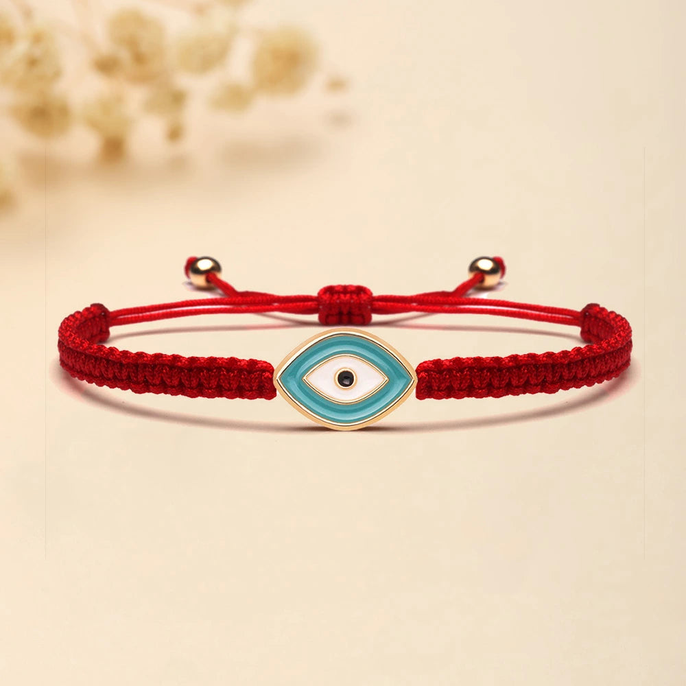 Bracelet Mauvais Œil "Énergie Carmin" Fil Rouge