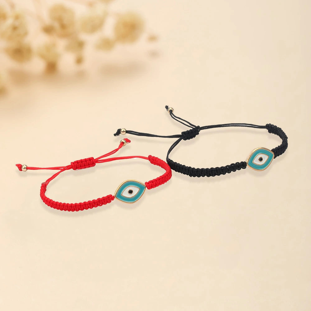 Bracelet Mauvais Œil "Énergie Carmin" Fil Rouge