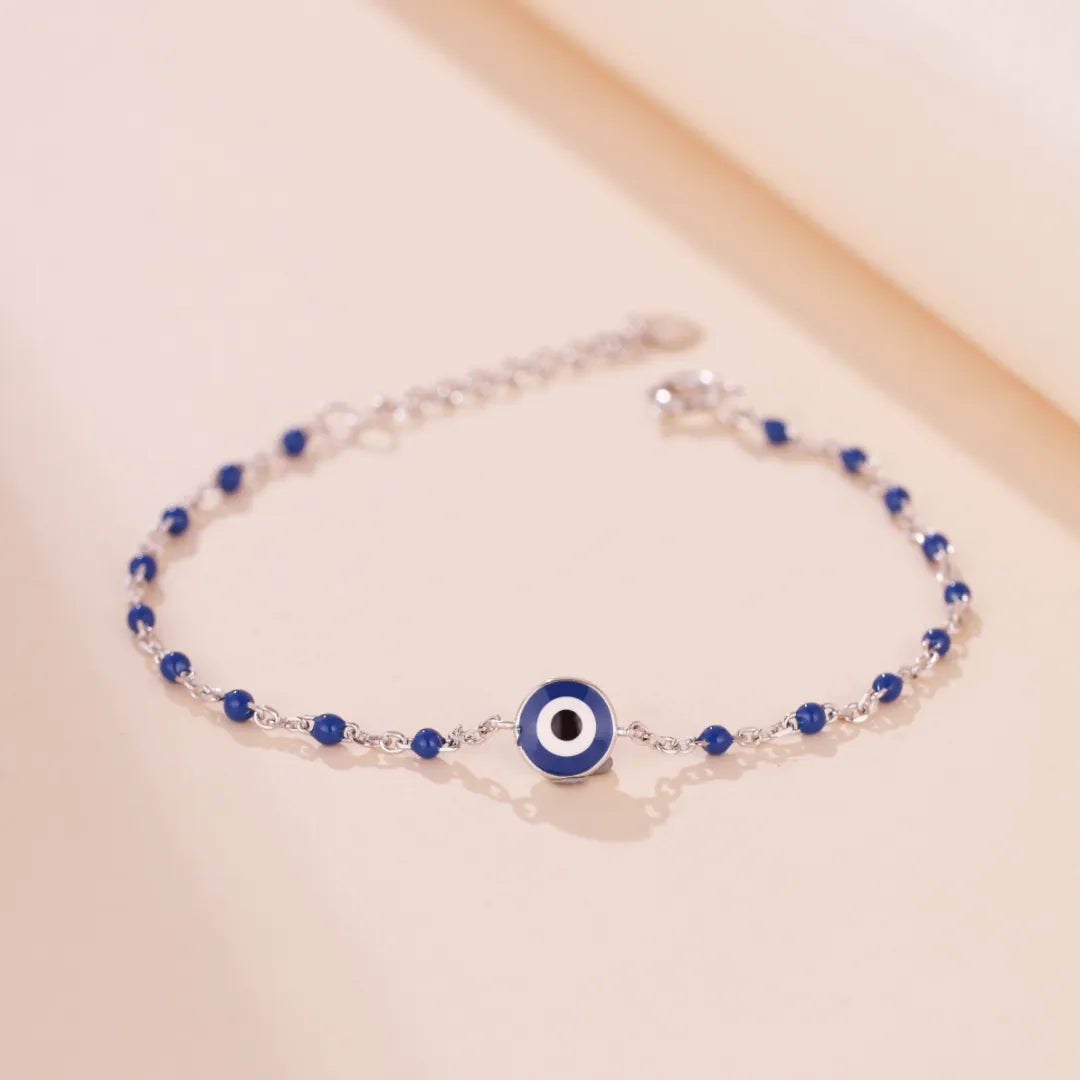 Bracelet Mauvais Œil "Halo Mystique" Argent