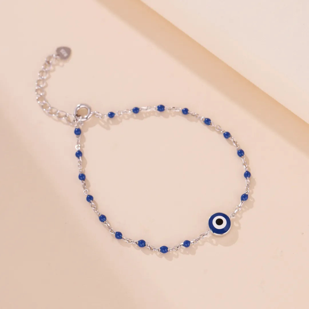 Bracelet Mauvais Œil "Halo Mystique" Argent