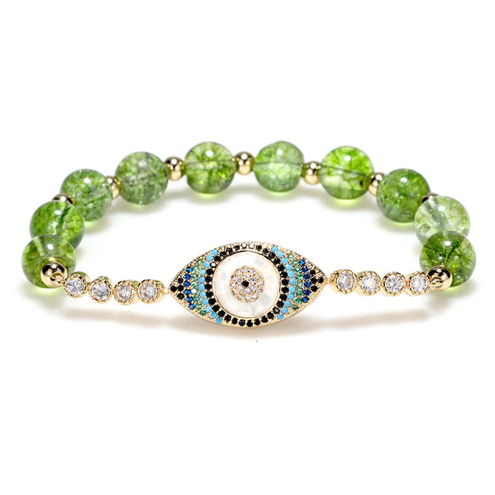 Pulsera Mal Ojo Peridoto "Sueño Protector"