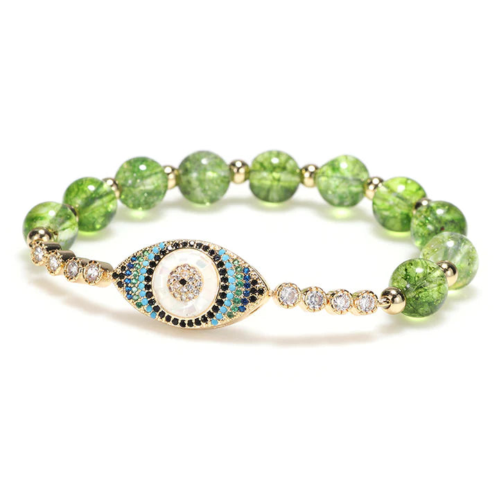 Pulsera Mal Ojo Peridoto "Sueño Protector"