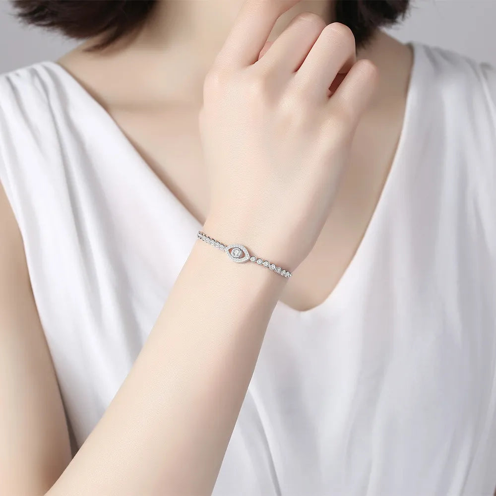 Bracelet Mauvais Œil "Regard Astral" Argent