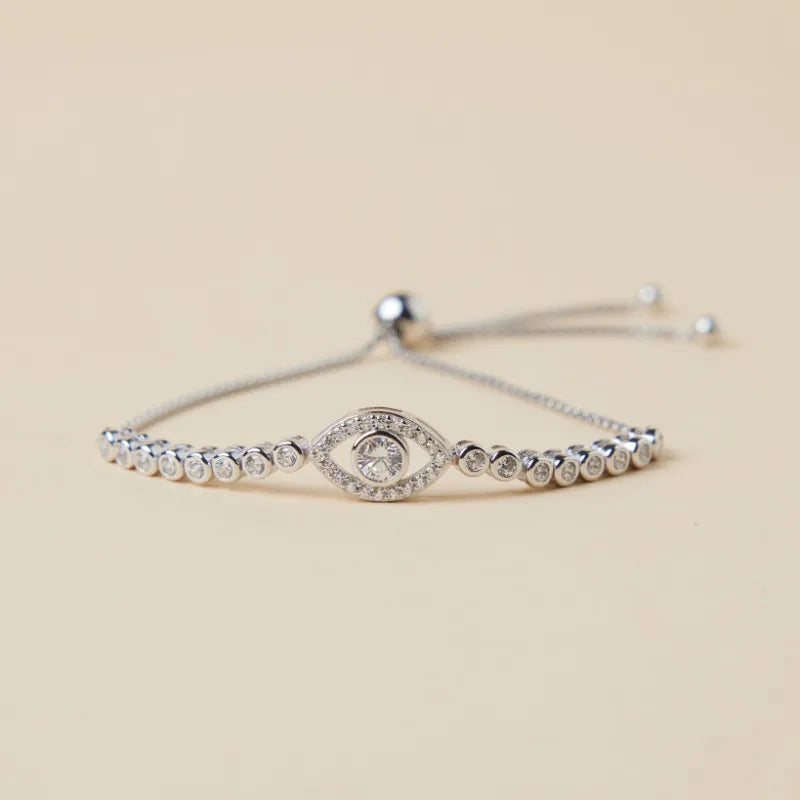 Bracelet Mauvais Œil "Regard Astral" Argent