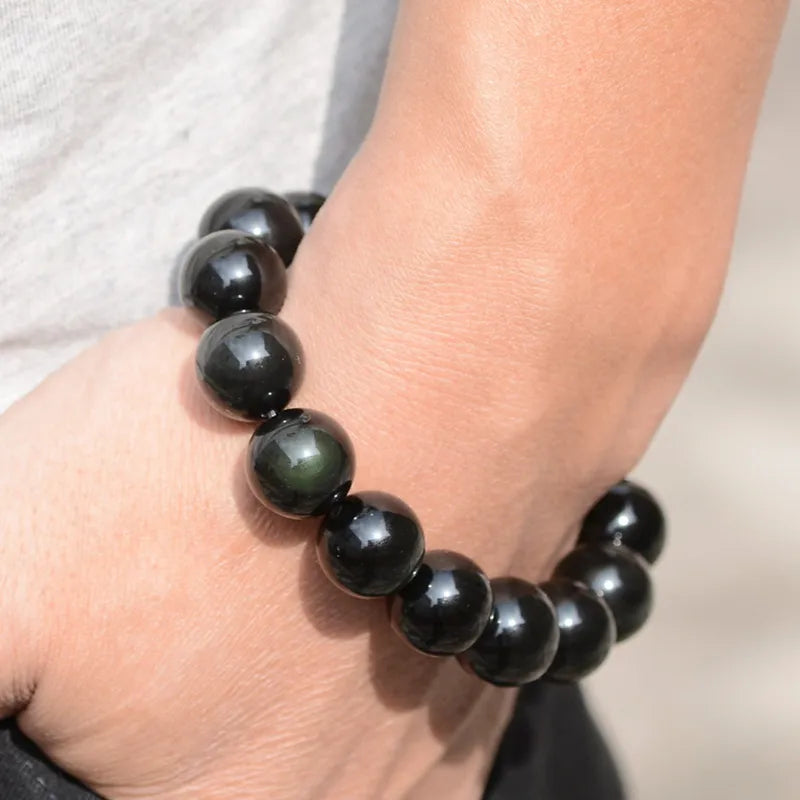 Bracelet Obsidienne Arc-en-ciel "Énergie Vitale"