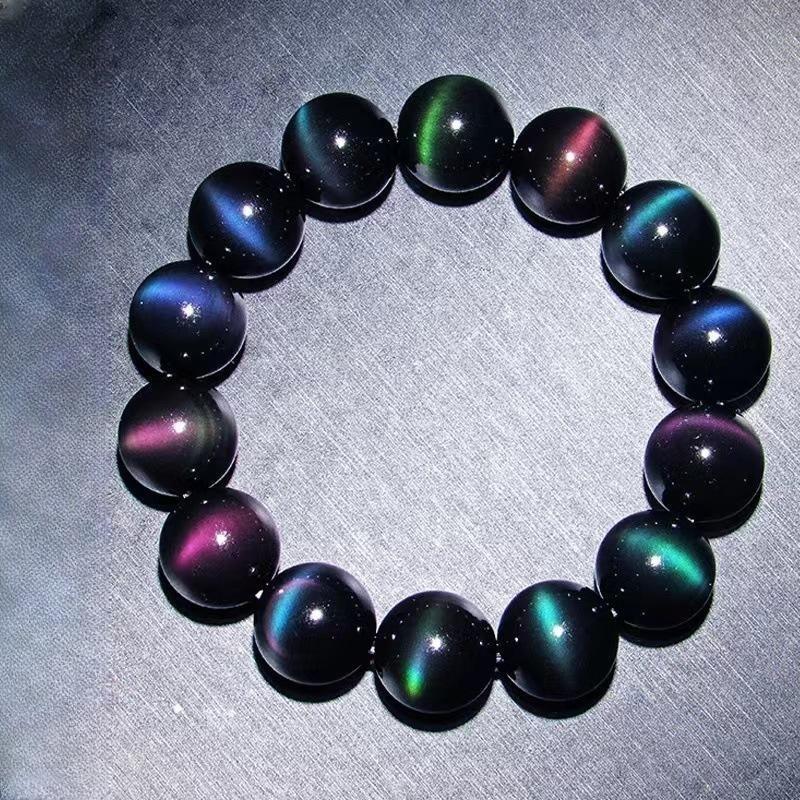 Bracelet Obsidienne Arc-en-ciel "Énergie Vitale"