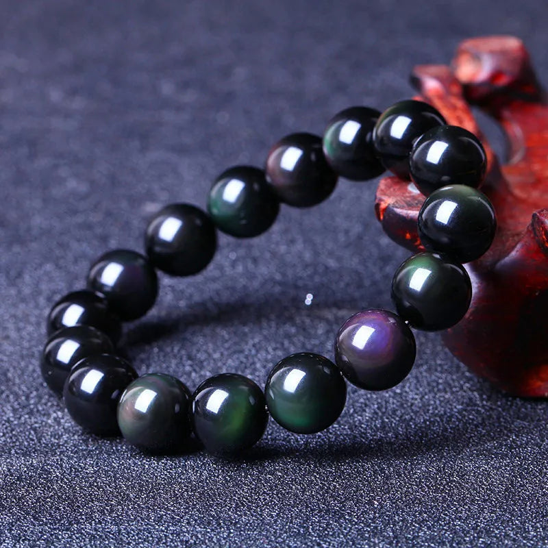 Bracelet Obsidienne Arc-en-ciel "Énergie Vitale"