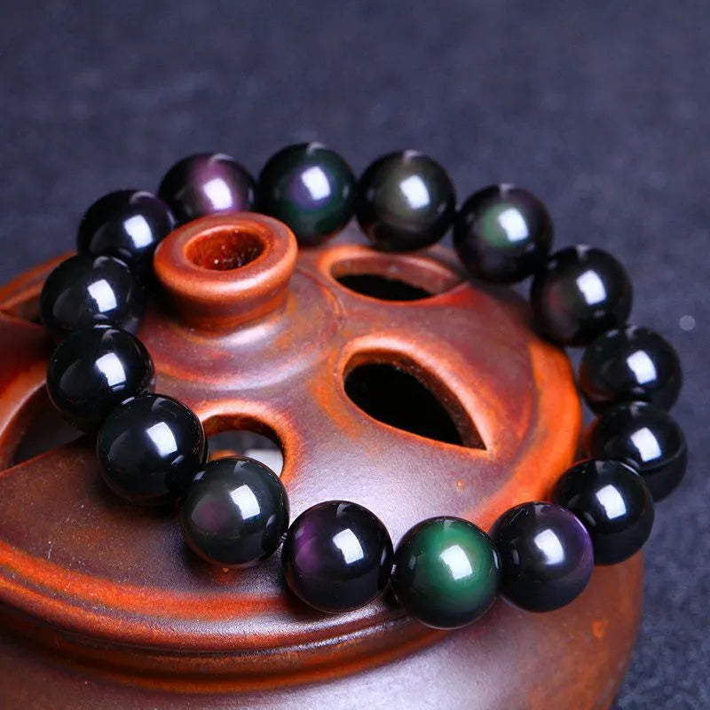Bracelet Obsidienne Arc-en-ciel "Énergie Vitale"