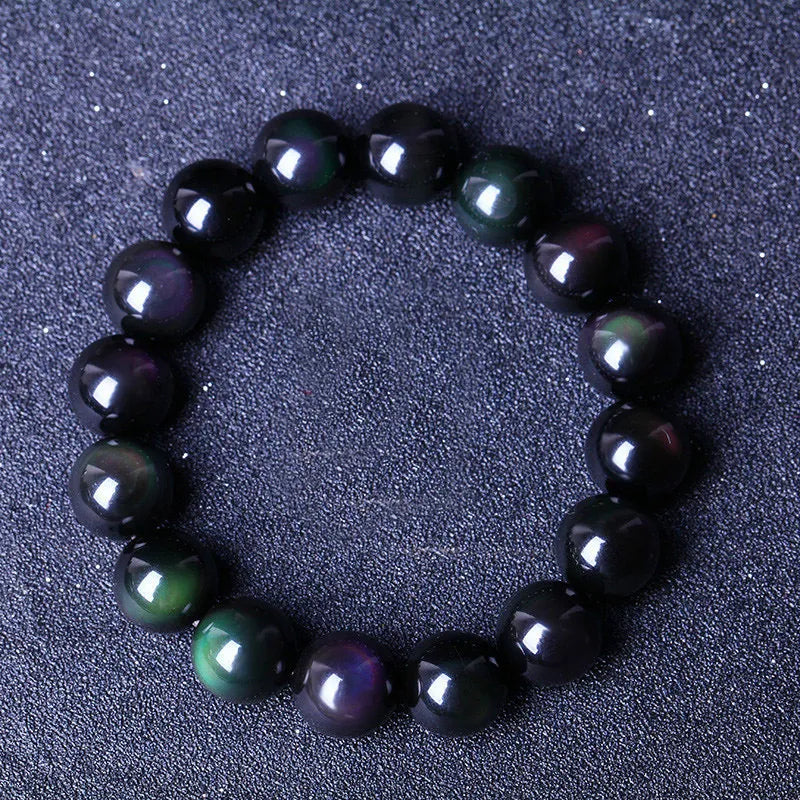 Bracelet Obsidienne Arc-en-ciel "Énergie Vitale"