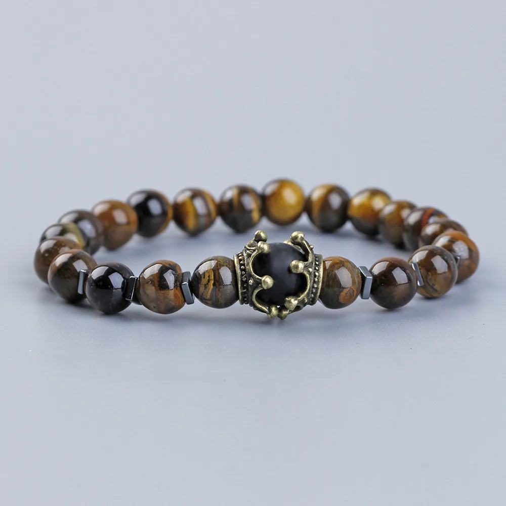 Pulsera de Obsidiana y Ojo de Tigre "Confianza"