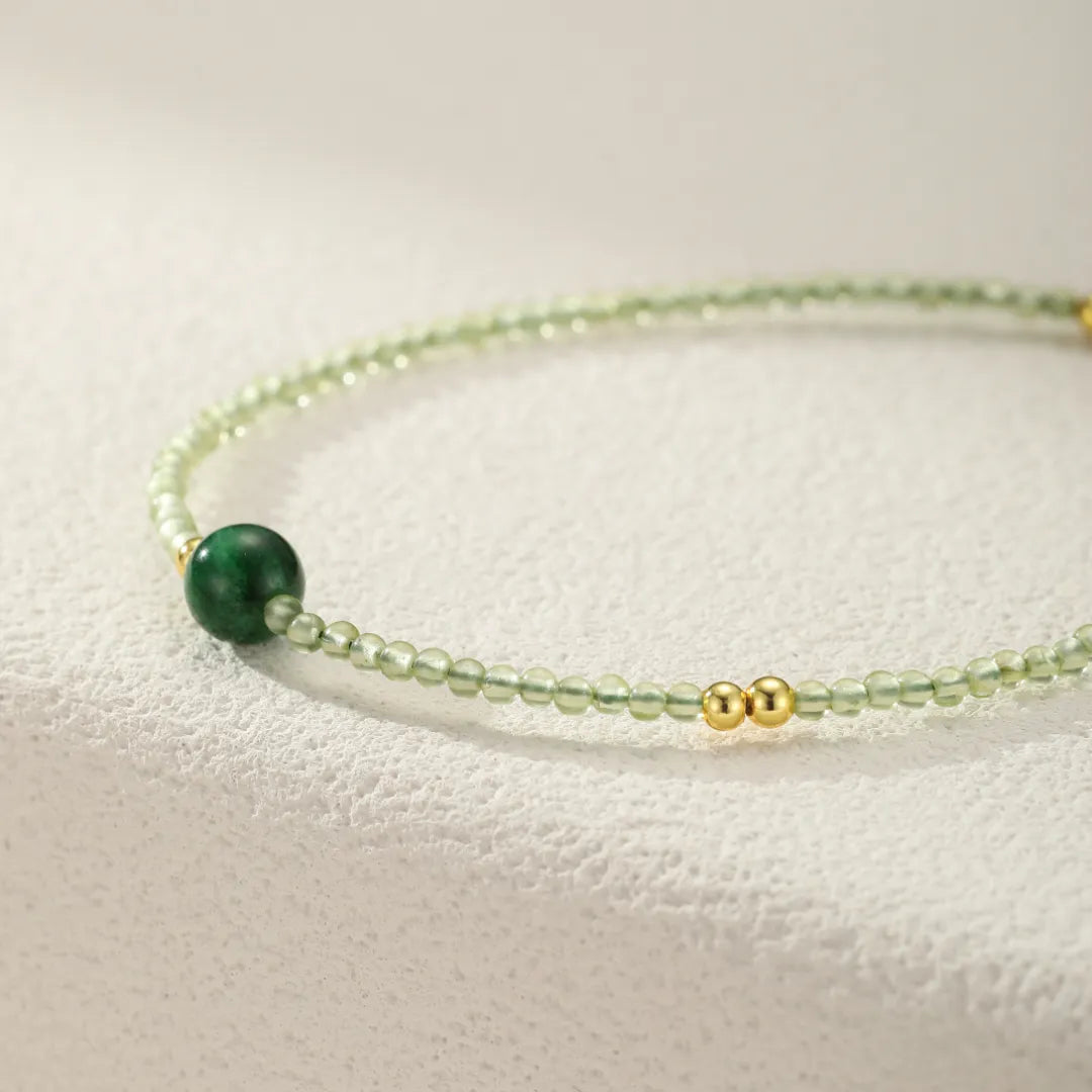 Bracelet Péridot et Jade “Nature Vitale”