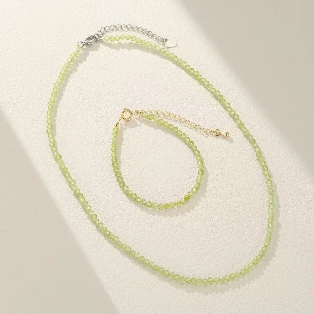 Bracelet Péridot "Fraîcheur Verte"