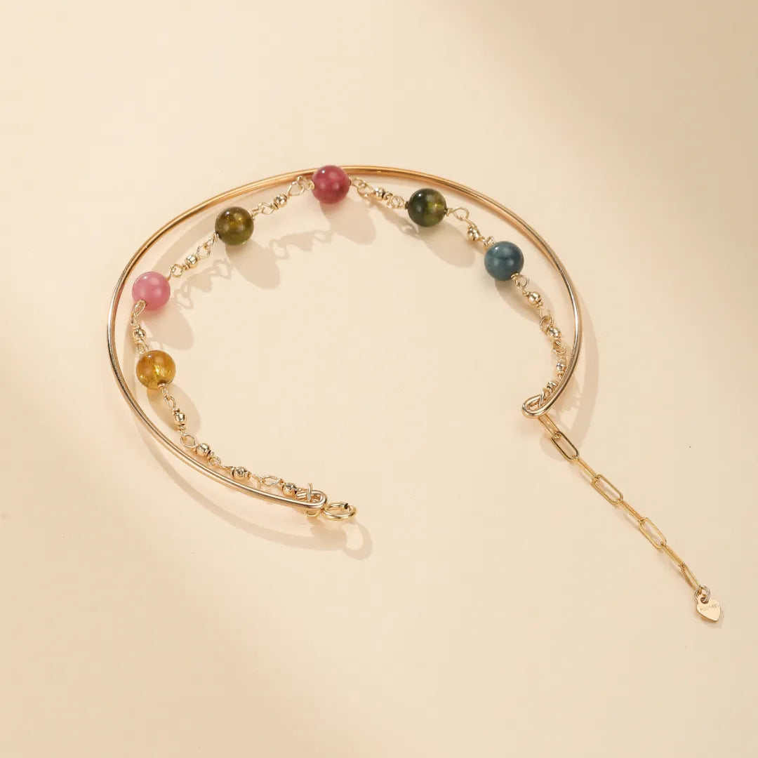 Bracelet Tourmaline "Beauté Cosmique" Doré Or